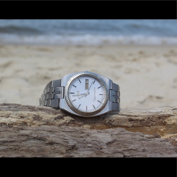 SOLD🔵Mido Commander Automatic w/ White Gold plated Bezel Swiss - Picture 2 of 10